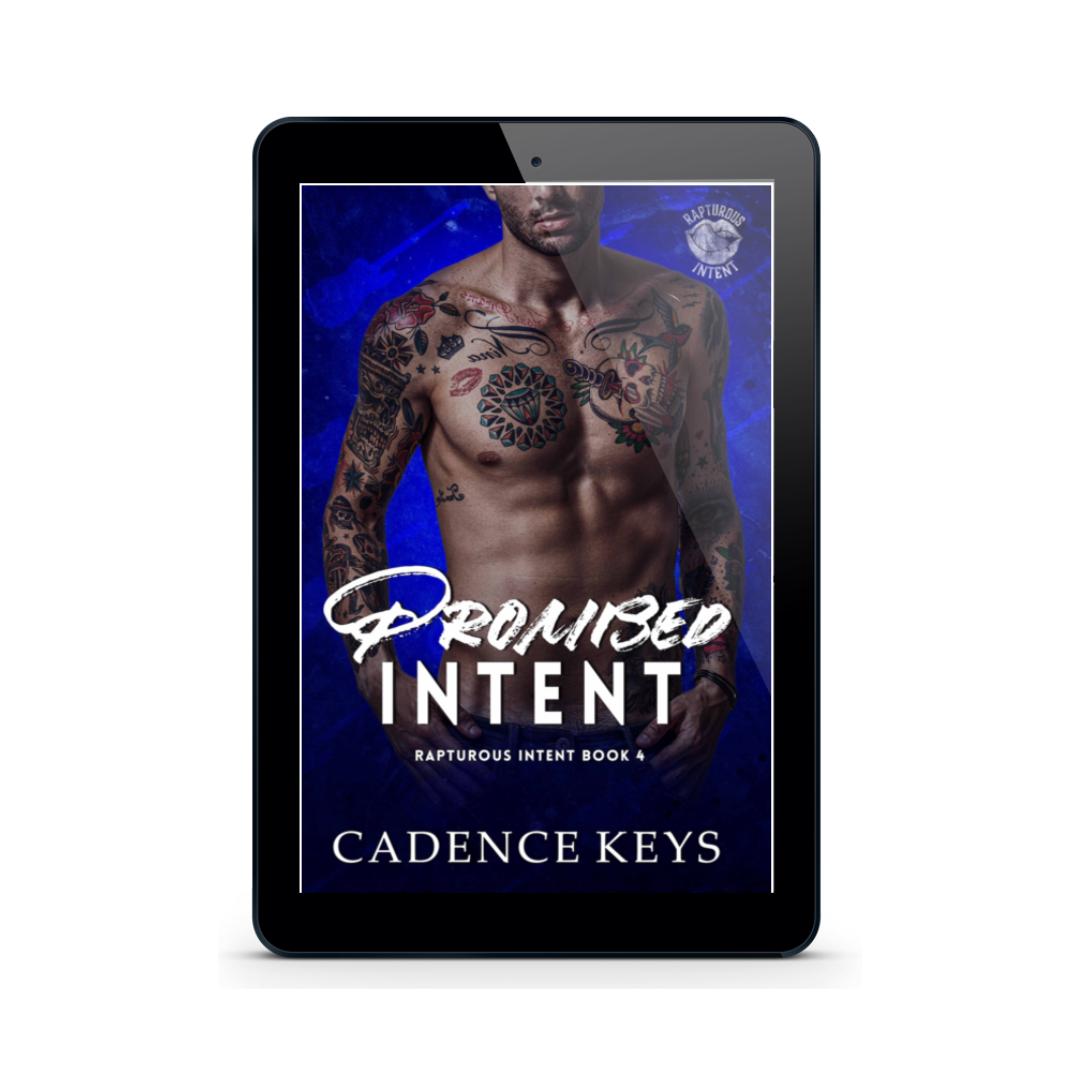 ebook cover of promised intent with man chest
